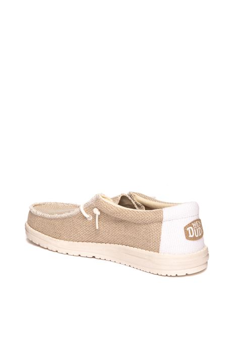 beige braided wally slip on HEY DUDE | 40003WALLY BRAIDED-1LB